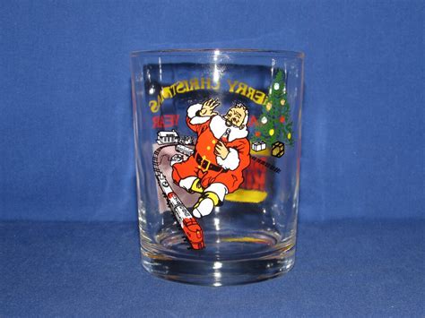 COCA-COLA Burger King Christmas Glass Indonesian Collectible Tumbler - Etsy