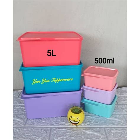 Tupperware Snack Stack 1 PC 3 PCS 5 0L Or 500ml Shopee Malaysia