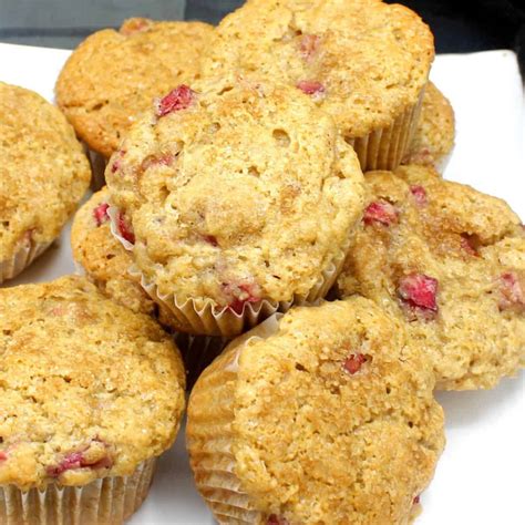 Vegan Rhubarb Muffins Holy Cow Vegan Karinokada