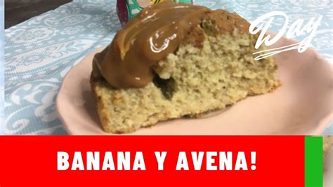 BUDIN DE BANANA Y AVENA en Licuadora y SIN AZUCAR Súper fácil y