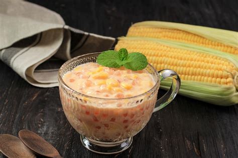 Premium Photo Indonesian Food Bubur Jagung Mutiara Indonesian