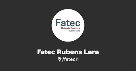 Fatec Rubens Lara Twitter Instagram Facebook Linktree