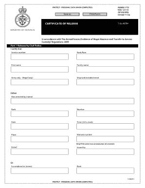 Fillable Online Bcertificateb Of Release Govuk Fax Email Print