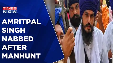 Waris Punjab De Chief Amritpal Singh Detained In Punjab Net Snapped Para Deployed Times