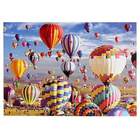 Houkiper Pieces Puzzles Hot Air Balloon Jigsaw Adult Jigsaw Puzzle