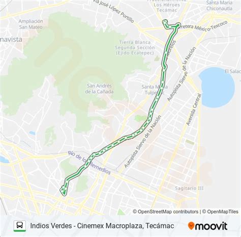 Ruta Indios Verdes Cinemex Macroplaza Tecámac Horarios Paradas Y