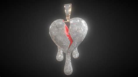 Broken Heart Pendant 3d Model By Brokentoolbox D131839 Sketchfab