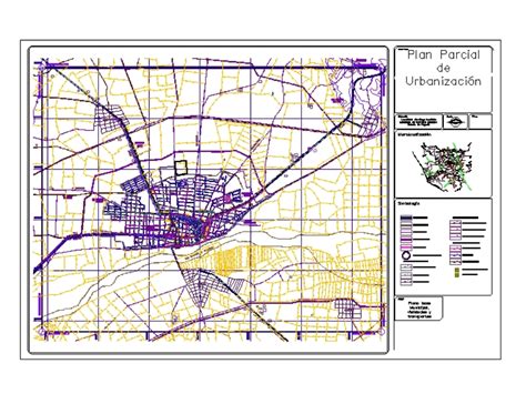 Plan Parcial De Urbanizacion En Autocad Cad 548 Mb Bibliocad