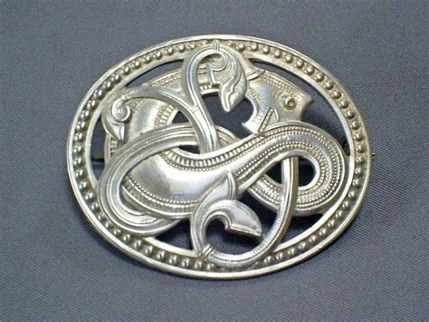 Fine Antique David Andersen Norway S Silver Dragstil Viking Design