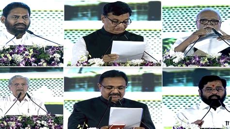 Congress Shiv Sena And Ncp Leaders Take Oath As Cabinet Ministers