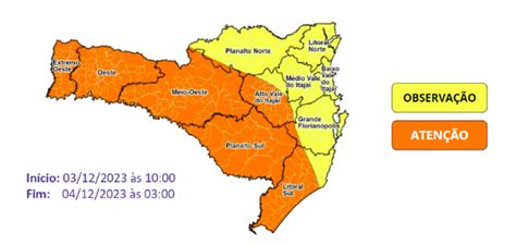 Defesa Civil Alerta Para Temporais Com Chuva Intensa Neste Domingo Em