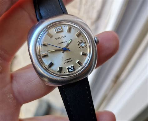 Ancienne Montre Miromax Acier Automatique Fe Vintage Rare French