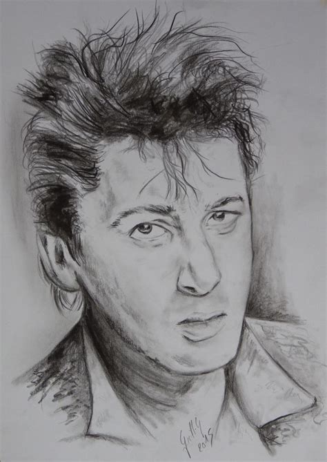 Alain Bashung Jeune Dessin Au Crayon