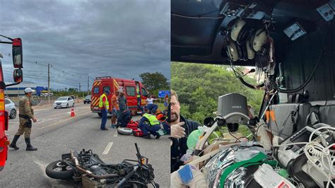 Motociclista Fica Entre A Vida E A Morte E Recebe Transfus O De Sangue