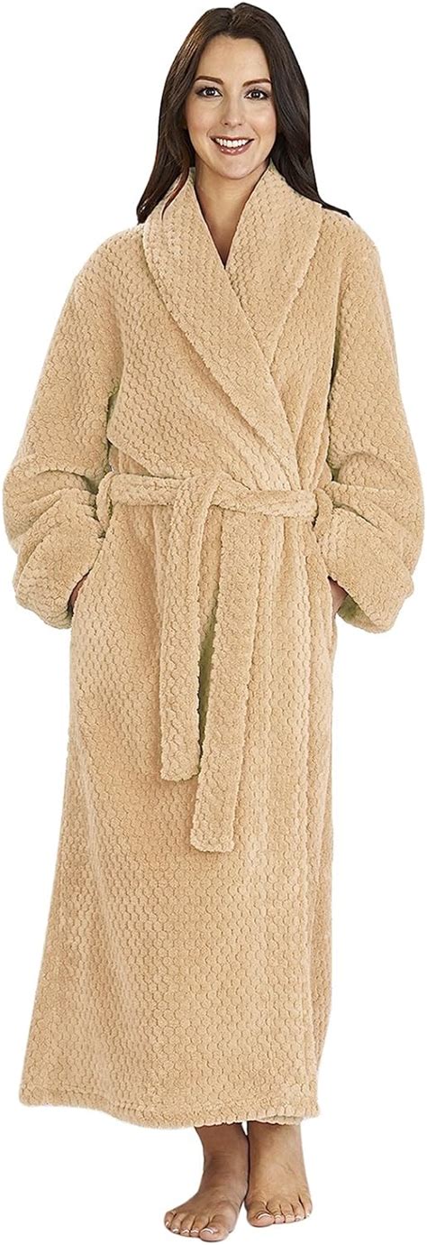 Slenderella Ladies Full Length Housecoat Dressing Gown Shawl Robe