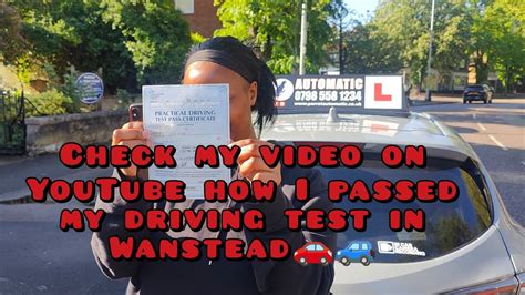 Wanstead Test Route 2024 Test Time 7 43am Learner Passed Her Driving