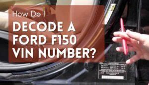 How Do I Decode A Ford F Vin Number Voozik