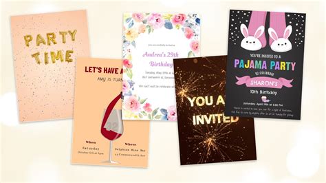 birthday invitations