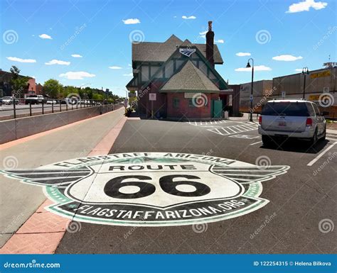 Flagstaff Visitor Center Route 66 Arizona Usa Editorial Image Image Of Train Center 122254315