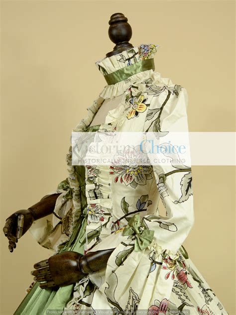 Renaissance Colonial Antique Floral Tea Garden Dress Christmas Holiday