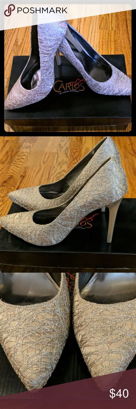 Textured Gold Carlos Santana Heels