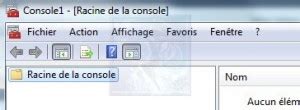 La Console MMC Microsoft Management Console Windows 7 Vista