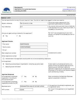 Fillable Online Apply For A Highway Licence Fax Email Print Pdffiller