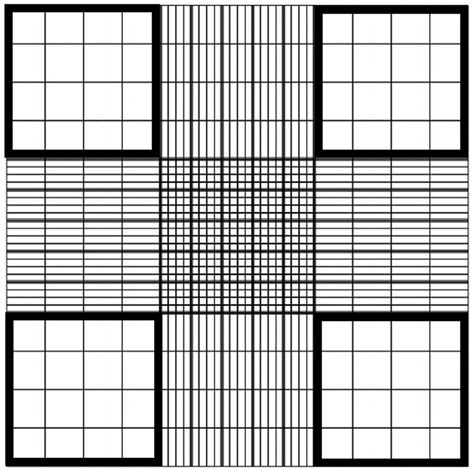 Diagram Of The Viewing Pane Of A Typical Hemocytometer The Highlighted