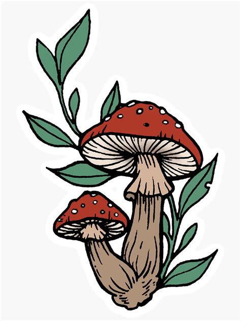 Shroomie Sticker For Sale By Jhanvicreates Redbubble