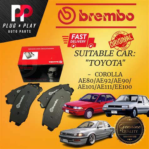 Brembo Toyota Corolla Ae80 Ae92 Ae90 Ae101 Ae111 Ee100 Front