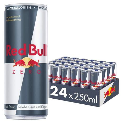 Red Bull Energy Drink Zero 24er Palette Dosen Getränke Ohne Zucker Und Kalorien Einweg 24 X