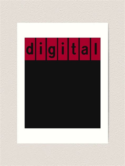 Digital Equipment Corporation Logo Art Print For Sale By Sarahlocke67