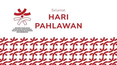 Poster Hari Pahlawan 2023 Dengan Logo Resmi Mengusung Nuansa Merah