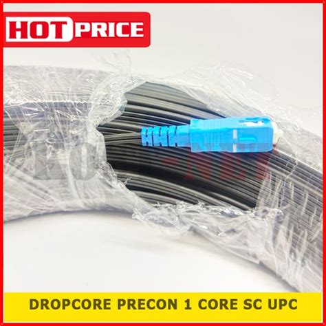 Kabel FO Dropcore Precon 1 Core 100m Fiber Optik Ftth Rt Rw Net Kost