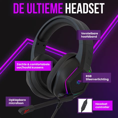 Strex Gaming Headset Met Microfoon And Rgb Verlichting 7 1 Surround So — Catalo