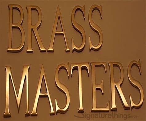 SignatureThings | 3" Brass Letters | Decorative Brass Alphabets | Metal ...