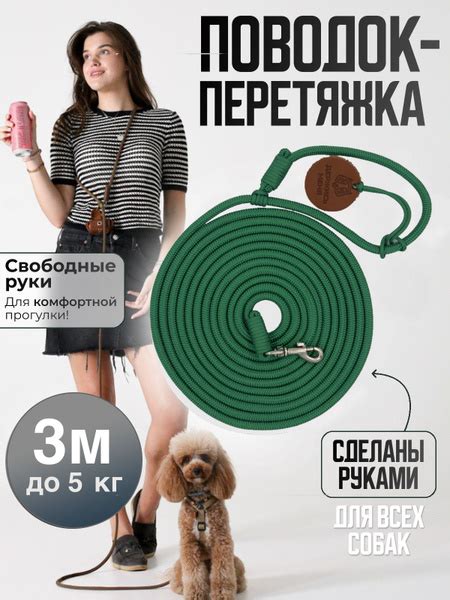Поводок для собак. Поводок - трансформер handsfree для мелких пород 3м ...