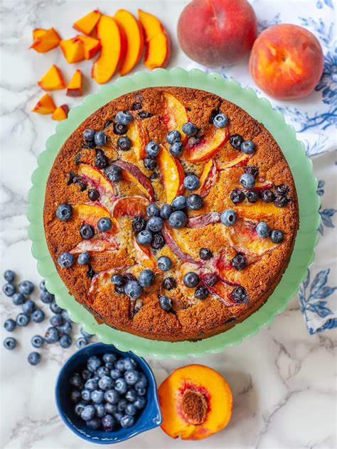 Easy Blueberry Peach Ricotta Cake Video Tatyanas Everyday Food