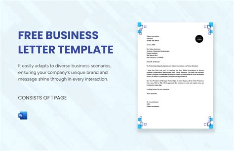 FREE Business Letter Template - Download in Word, Google Docs, PDF ...