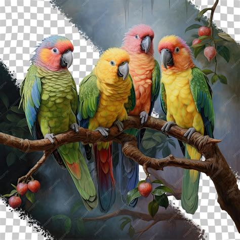 Parrots possess both curved beaks and zygodactyl feet transparent ...