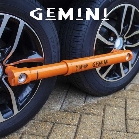 Fullstop Gemini Twin Wheel Lock Twin Axle Caravan Wheel Clamp