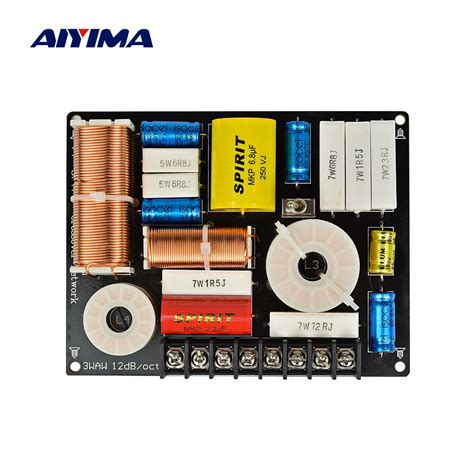 Aiyima 280w 3 vias de áudio alto falante crossover agudos midrange