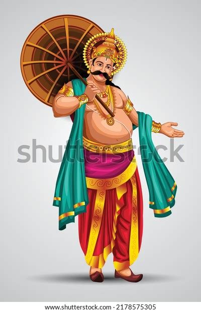 King Mahabali Of Hindu Mythology For South India Onam