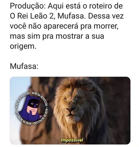 Produção Aqui está o roteiro de O Rei Leão 2 Mufasa Dessa vez você