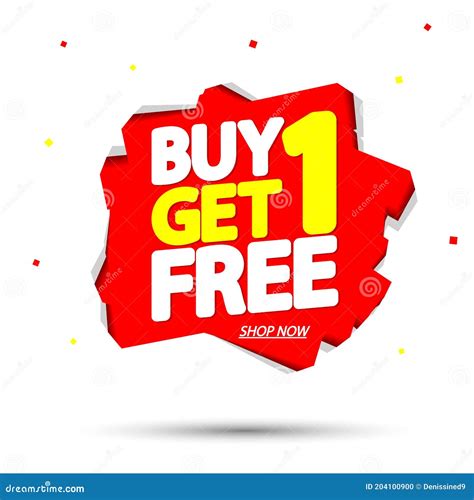 Buy 1 Get 1 Free Sale Banner Design Template Discount Tag App Icon