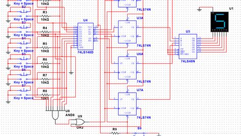 基于74ls148用multisim仿真做8路抢答器八人抢答器电路原理图 Csdn博客