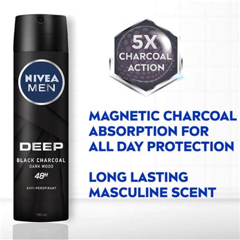 Nivea Men Deodorant Spray Deep Ml Anti Bacterial No Sweat