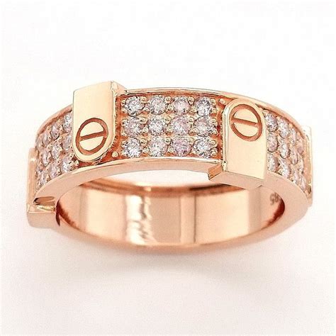 0 48ct Pink Diamond Ring 14 Kt Pink Gold Ring NO Catawiki