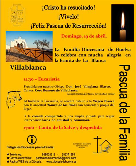 Delegación Diocesana de Educación y Cultura Huelva Pascua de la