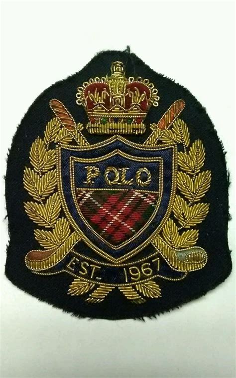 Super Rare Early Vintage Polo Ralph Lauren Golf Wire Crown Crest Patch